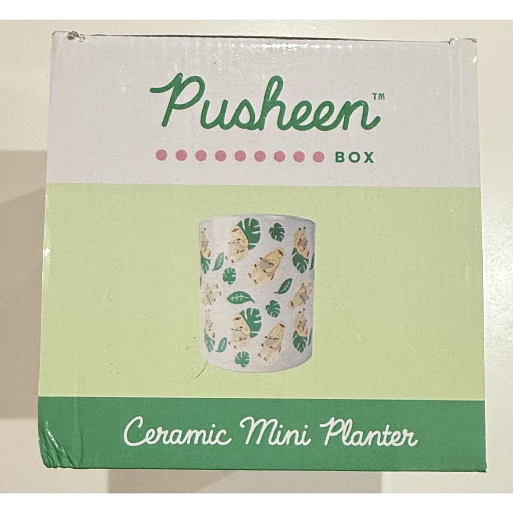 Pusheen Gardening Box Ceramic Mini Planter Spring 2022 Exclusive Kawaii Anime